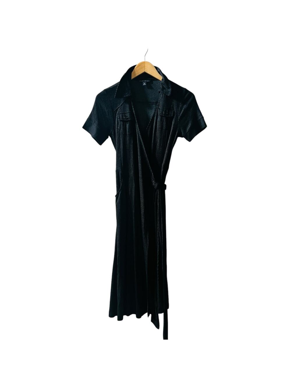Banana Republic Black Polka Dot Wrap Dress Size XS - Picture 1 of 7